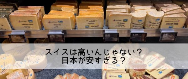 スイスの物価は確かに高い。でも日本は安すぎる。